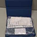 Harvopu Compatible for iPad 11th 10th Generation Case with Keyboard, Folio Cover with Pencil Holder, Multi-Touch Trackpad, 7 Color Backlit, Detachable Keyboard for iPad (A16) 11th/10th Gen (Navy Blue)