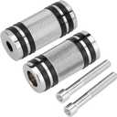Motorcycle Shifter Peg Gear Shift Lever CNC Billet Foot Pegs Replacement for Harley Davidson Touring Softail Dyna Sportster Street Glide Road (Chrome-B,2pcs)