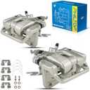 PHILTOP 19B3358+19B3359 Rear Disc Brake Caliper Assembly Replacement For Acura TSX 2009 2010 2011 2012 2013 2014, Honda Accord 2008 2009 2010 2011 2012, Pair Set of 2 Rear Driver and Passenger Side