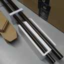 1 Inch Double Curtain Rods 36 to 72 Inches(3-6 ft) Bronze Drapery Rods for Windows 24 to 68 Inches, Telescoping Dual Curtain Rod with Woven Leaf Finials