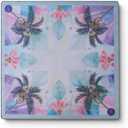 American Mahjong Mat, Rolled Neoprene, Bloom Floral, 31.5 x 31.5 inches