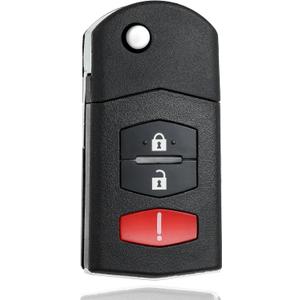 Key Fob Remote Replacement Compatible with 2006-2015 Mazda 5/2011-2015 Mazda 2 3/2007-2013 CX7 CX9 Keyless Entry Remote Car KeyBGBX1T478SKE125-01