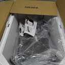 RIZZARI Stainless Steel Cat Box: Beige Leak-Proof Large Enclosed Litter Pan Indoor Odorless Tray for Multiple Cats - Teflon Non-Stick Coating - for Cats Under 20 lbs - Ideal for Laundry Room Balcony