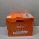 VCOROS FA-602 Carbon Fiber Full Face Motorcycle Helmet Unisex-Adult Dual Visor Helmets (Monstrous Red, XXL)