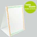 Magnetic Tabletop Desktop Easel &Whiteboard with Bonus 8X Dry Erase Markers. Double Sided and Self-Standing (16 X 12.5)