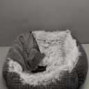 MIXJOY Dog Beds for Small Dogs, Rectangle Cave Hooded Blanket Puppy Bed, Luxury Orthopedic Cat Beds for Indoor Cats, Warmth and Machine Washable (20 inches, Grey)