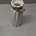 White Ceramic Vase-Flower Vase Dried Flower Vase for Modern Home Decor, Fit for Foyer Living Room Fireplace Bedroom Kitchen,Decent Gift, 8.27" H