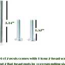 2Pcs M10 Cat Tree Replacement Post - 10mm Bolt Sisal Cat Scratching Post Replacement Pole DIY M10 Bolt Sturdy PVC Tubes Screws Included (3.35 * 19.68")