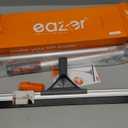 Eazer Floor Squeegee Broom: Heavy Duty Scrubber with Extendable 50.3'' Aluminum Pole and Rubber Blade for Kitchen, Swimming Pool, Concrete Floors,Shower,Tiles,Garages,Windows,Glass,Pet Hair Removal