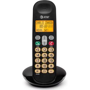 AT&T Landline Home Phone with LCD Display, Lighted Keypad, Caller ID/Call Waiting, Cordless Phone DECT 6.0 FullDuplex Handset Speakerphone, ECO Mode, Voicemail Waiting Indication, Quiet Mode: EL1101