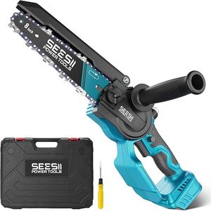 SEESII Mini Chainsaw 8 Inch Cordless, Brushless Motor
Compatible with Extension Pole,Electric Hand Saw for Tree Trimming, Power Chain Saw for Branches, Wood (Tool Only)