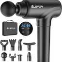 Massage Gun Deep Tissue,Percussion Back Massager Gun for Athletes Muscle Massage Gun for Pain Relief with 8 Massage Heads & 20 Speeds (Matte Black)