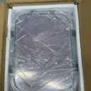 2 Pack Large Glass Storage Containers with Lids 85oz/10.5cup Big Airtight Glass Food Storage Containers for Rotisserie Chicken Watermelon Meal Prep, BPA Free, Freezer Dishwasher Oven Safe (gray)