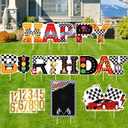 Race Car Birthday Party Decorations, Happy Birthday Yard Signs, Racing Theme