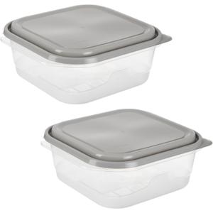 GoodCook EveryWare Extra Large Square Container 2 pack, Made Without BPA