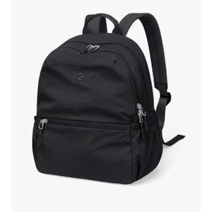 GOLF SUPAGS 13L Mini Backpack Lightweight Nylon Daypack for Women, Small City Pack, Versatile Ladies Backpack for Shopping & Travel, Black