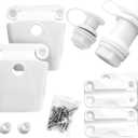 Cooler Replacement Parts Kit, Ice Chest Plastic Hinges, Latch Posts, Threaded, and Triple-Snap Drain Plug. Compatible With Igloo Cooler. Option for Repairing and Replacing Multiple Cooler Parts. (White)