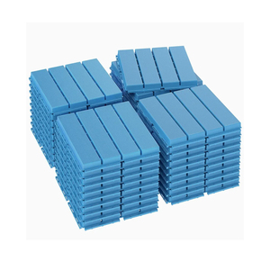 Goovilla Plastic Interlocking Deck Tiles, 9 Pack Balcony Flooring, 12"x12" Waterproof Outdoor Flooring All Weather Use, Patio Floor Decking Tiles for Porch Poolside Backyard Concrete, Dark Blue