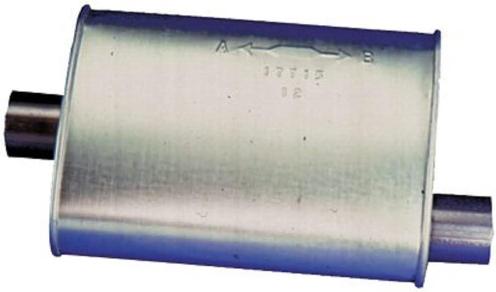 Walker Quiet-Flow SS 22317 Direct Fit Exhaust Muffler 2.25" Inlet (ID) 2.25" Outlet (ID) for Chevrolet Corvette