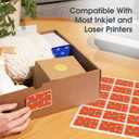 1 1/2" X 1" Printable Labels Compatible with Inkjet and Laser Printers - 100 Sheets, 5000 Total Paper Stickers for Return Addresses, UPC and EAN Barcodes - Spartan Industrial Template R004
