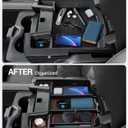 Motrobe Center Console Organizer Tray for Dodge RAM 1500 2500 3500 Armrest Storage Box Accessories 2026 2025 2024 2023 2022 2021 2020 2019