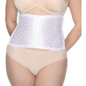 CUPID Extra Firm Waist Cincher | Fajas Colombianas | Women's Shapewear Tummy Control Waist Trainer (Medium, White)