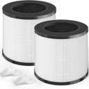 JAP230 Filter Replacement Compatible with STEALTH JAP230AC1 JAP230W JAP230B Air Cleaner Purifier, 3-in-1 Premium Filter with Activated Carbon, 2 pack
