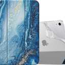 MoKo Case for New iPad (A16) 11th Generation 2025/ 10th Generation 2022, iPad 11 inch/ 10.9 inch Case with Soft TPU Translucent Frosted Back Cover, Auto Wake/Sleep, Support Touch ID, Gilding Texture