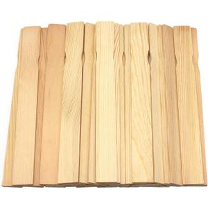 Paint Stir Sticks-REWISS Bulk 100 PCS 12in Length Bamboo Craft Sticks Natural Color Paint Stir Sticks