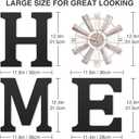 Farmhouse Home Signs with Windmill Clock Wall Decor Rustic Home Letters Wall Art for Living Room Kitchen Entryway Dining Room Bedroom (black)