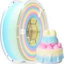 RAMBERY Matte Rainbow 3D Printer Filament 1.75mm 1kg Matte PLA Filament Fast Color Change Yellow Blue Pink 3D Printing Accessories