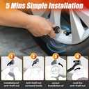 Solar RV TPMS Tire Pressure Monitoring System 4 External Sensors + Solar & USB Dual Power, 0-9.9BAR/0-144 PSI, Color LCD Monitor, 6 Alram Modes, Real-Time TP for RV/Trailer/Truck