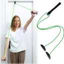 Shoulder Pulley Over The Door Physical Therapy System, Exercise Pulley, Alleviate Shoulder Pain and Facilitate Recovery from Surgery, FSA/HSA Eligible (Green)