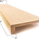 Solid Red Oak Stair Tread with Large (1 3/4) Square Nose Profile (42" x 11 1/2")