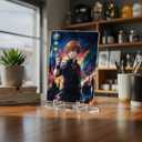 2 x Novabright 20 Pcs Clear Acrylic Trading Card Display Stand Baseball Card Display Table Versatile Easel Picture Holder Stands for Psa Graded Trade Shows Small Items
