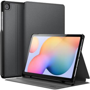 JETech Case for Samsung Galaxy Tab S6 Lite 10.4-Inch 2024/2022/2020 with S Pen Holder, Slim Folio Stand Protective Tablet Cover, Multi-Angle Viewing (Black)