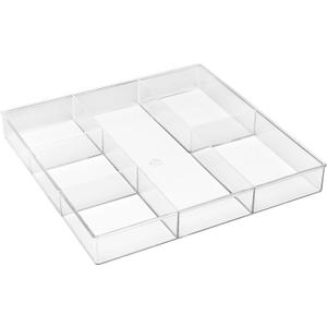 Whitmor 6-Section Clear Drawer Organizer