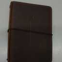 Travelers Notebook Cover with Inner Pockets, Card Slots and Pen Holder, Passport Size, Dark Brown