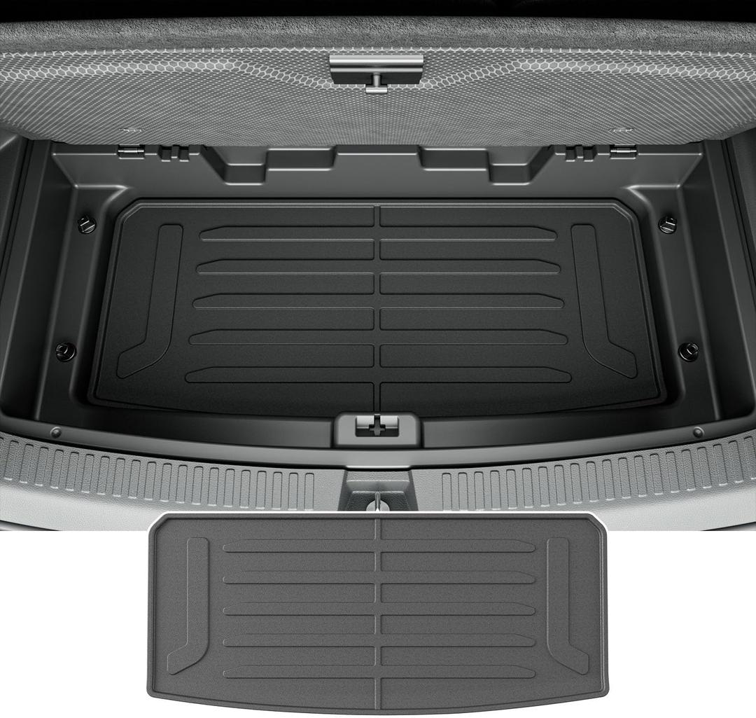 powoq Cargo Mat Compatible with 2024-2026 Chevy Traverse Trunk Mat TPE Lower Trunk Liner Rear Storage Cargo Liner Replacement for 2024 2025 2026 Chevy Traverse Accessories