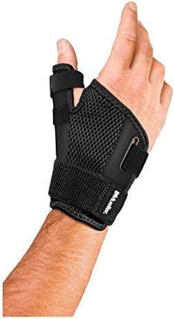 MUELLER Sports Medicine Reversible Adjust-to-Fit Thumb Stabilizer, Thumb Splint for Arthritis Pain and Support, For Men and Women, One Size Fits Most