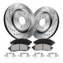funire Front Vented Brake Pads and Rotors Kit Automotive Replacement Brake Kits Compatible with 2007-2013 Nissan Altima, Brake Rotors + Ceramic Brake Pads Kit 11.6In(295.8mm) for 31464&D815A-7783