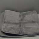 Yimobra Memory Foam Bathroom Rugs Sets 2 Piece - Super Soft Absorbent Quick Dry Bath Mat Set, Machine Washable Non Slip Floor Carpet for Tub Shower & Single Sink (17x24 & 31.5x20 Inch, Gray) 