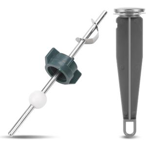 2pcs Sink Drain Parts, Lavatory Pop Up Stopper Assembly with Plug Bathroom Sink Drain Repair Kit Pivot Ball Rod Replacement Compatible with Price Pfister & Popular Band (Grey, Green)