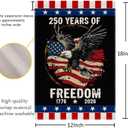 3 x 250th Anniversary Garden Flag, 250th Anniversary Patriotic Flag, July 4th Liberty House Logo, double-sided 1776-2026 commemorative flag, 12x18 inches