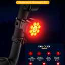 Zewdov 1000 Lumens Super Bright Bike Lights for Night Riding, Adjustable Modes Bicycle Lights Front and Rear, Rechargeable & IP65 Waterproof Bike Headlight and Taillight Set for Cycling Electronics