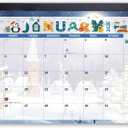 3 x 2026 Desk Calendar Wall Calendars, Large 17" x 12", November 2025 - December 2026 Monthly Planner Desktop, 14 Months Planning Organizing for Home, School, Office, Holiday, Background Doodle Letter (Season)