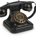 Retro Rotary Landline Phones with Mechanical Ringer, Volume Control, Redial, No AC Power Required Vintage Corded Phones Old Fashioned Antique Telephone for Home Office for Decor