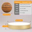 18.1 inch Large Flush Mount Dimmable LED Ceiling Light, 5CCT Modern Round Close to Ceiling Lighting Fixtures, Minimalist Gold Ceiling Lamp for Bedroom, Living Room