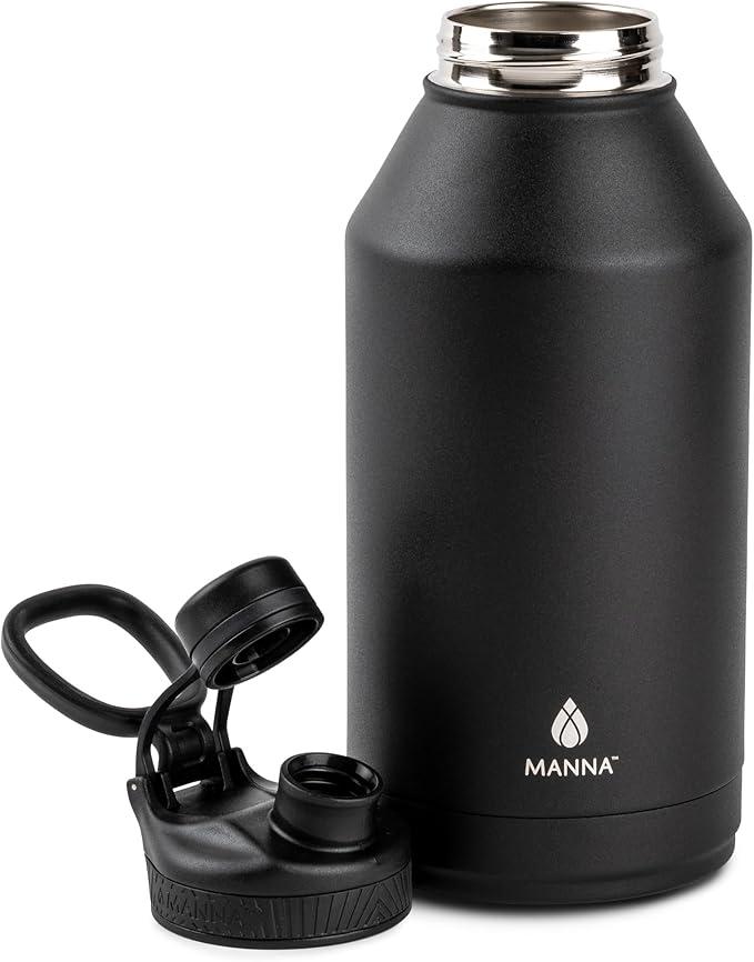 Manna Ranger Dual Insulated Stainless Steel Bottle - 64 Oz - Stone Harbor