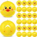 12 Pack Rubber Duck Beach Balls 11" Inflatable Duck Beach Balls for Rubber Ducky Party Decorations Pool Water Games Gifts